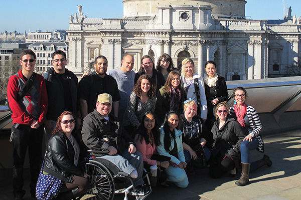 Photo of students in another country as part of study abroad program.