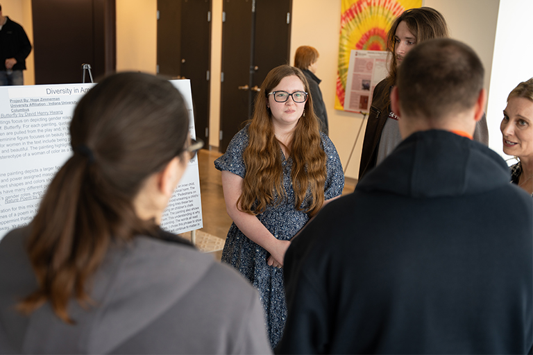 Hope Zimmerman at OSR Exhibition