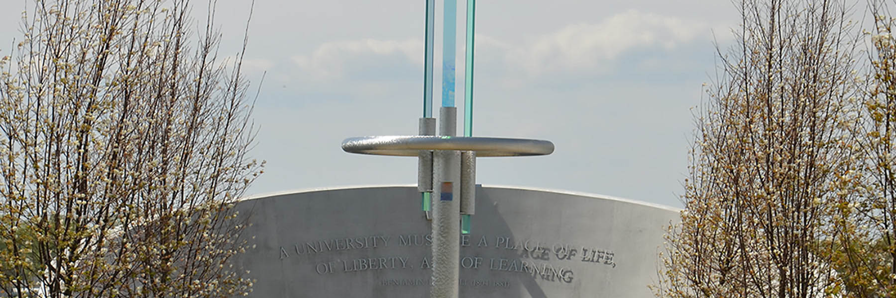 Reeves sculpture on the IU Columbus campus